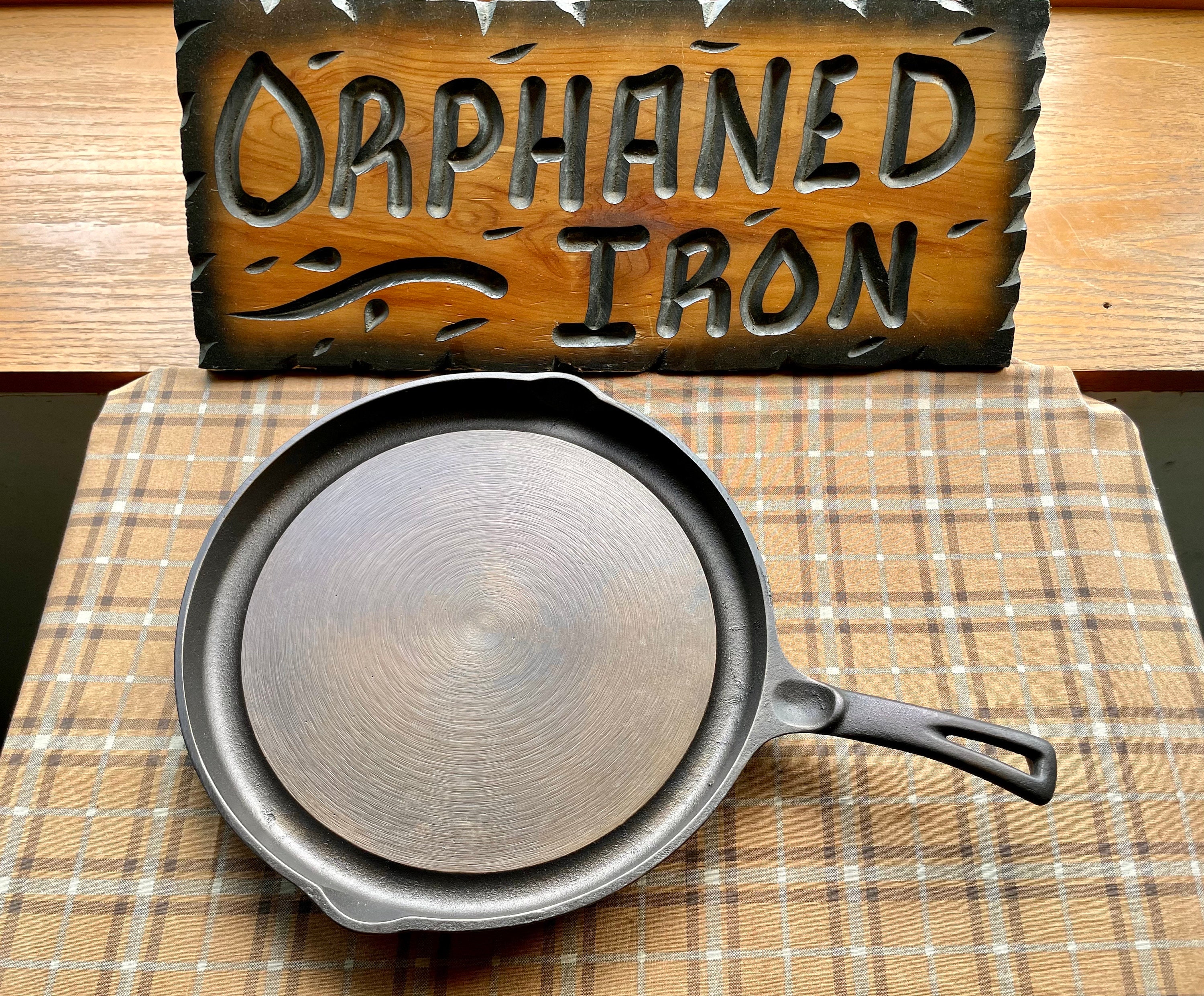 10.25 CNC Machined Smooth Cast Iron Skillet free Lodge Deluxe Scraper With  This Item 