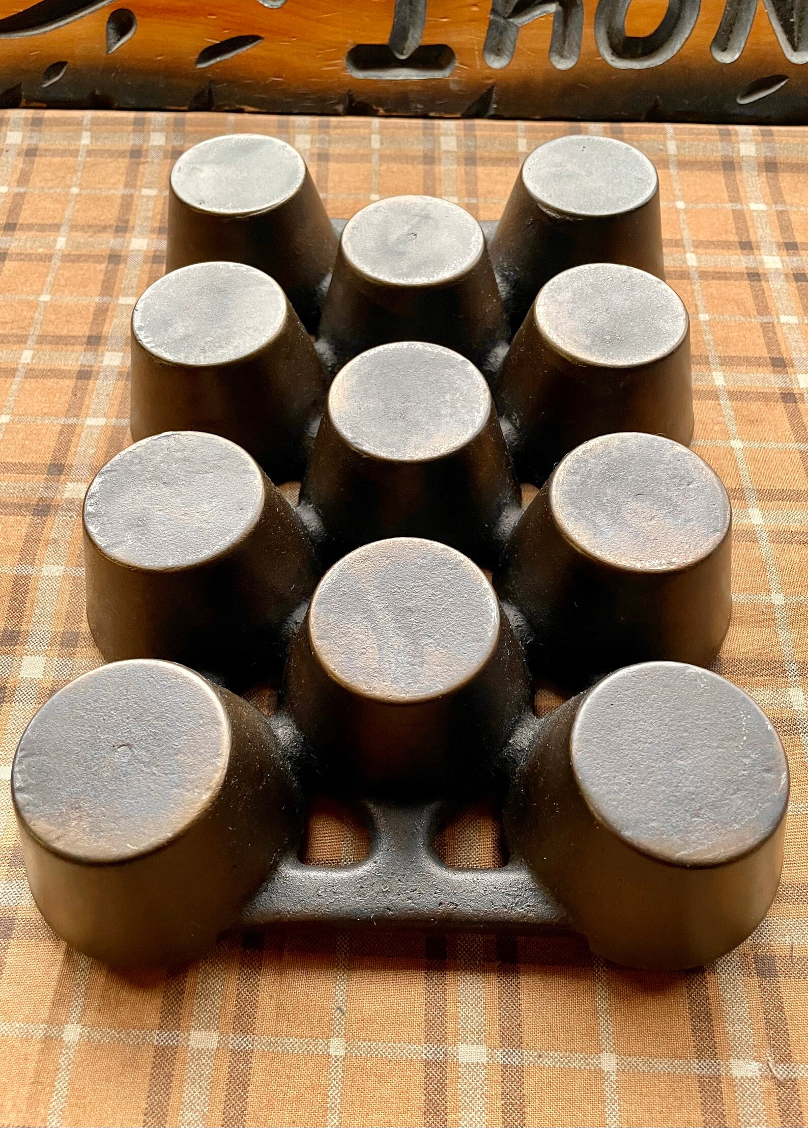 Rare Pregriswold Erie Cast Iron Muffin/popover Pan Etsy