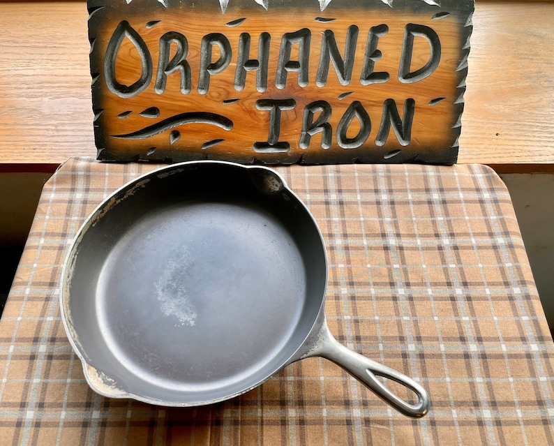 Rare Pregriswold Erie 8 Nickel Plated Cast Iron Skillet Etsy