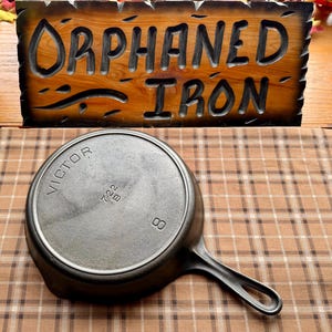 Victor #8 Griswold Made Cast Iron Skillet