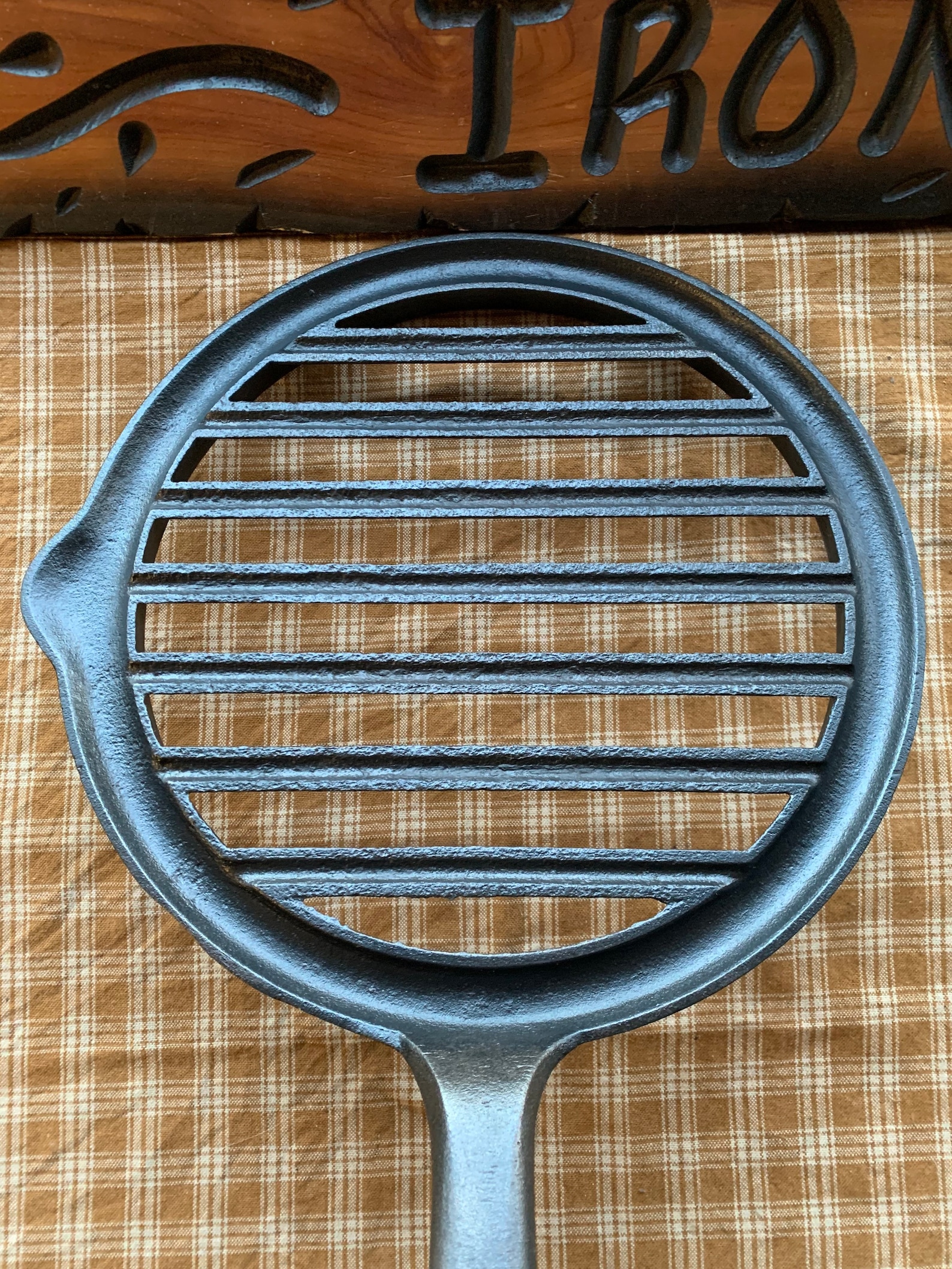 1800s Cast Iron Broiler Pan Etsy