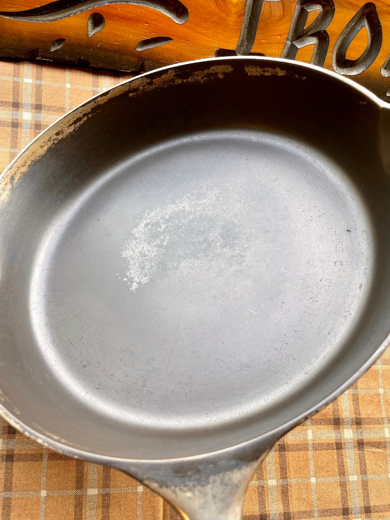 Rare Pregriswold Erie 8 Nickel Plated Cast Iron Skillet Etsy