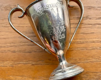 1903 Kensington Masonic Lodge #211  Silverplate Presentation Cup Trophy