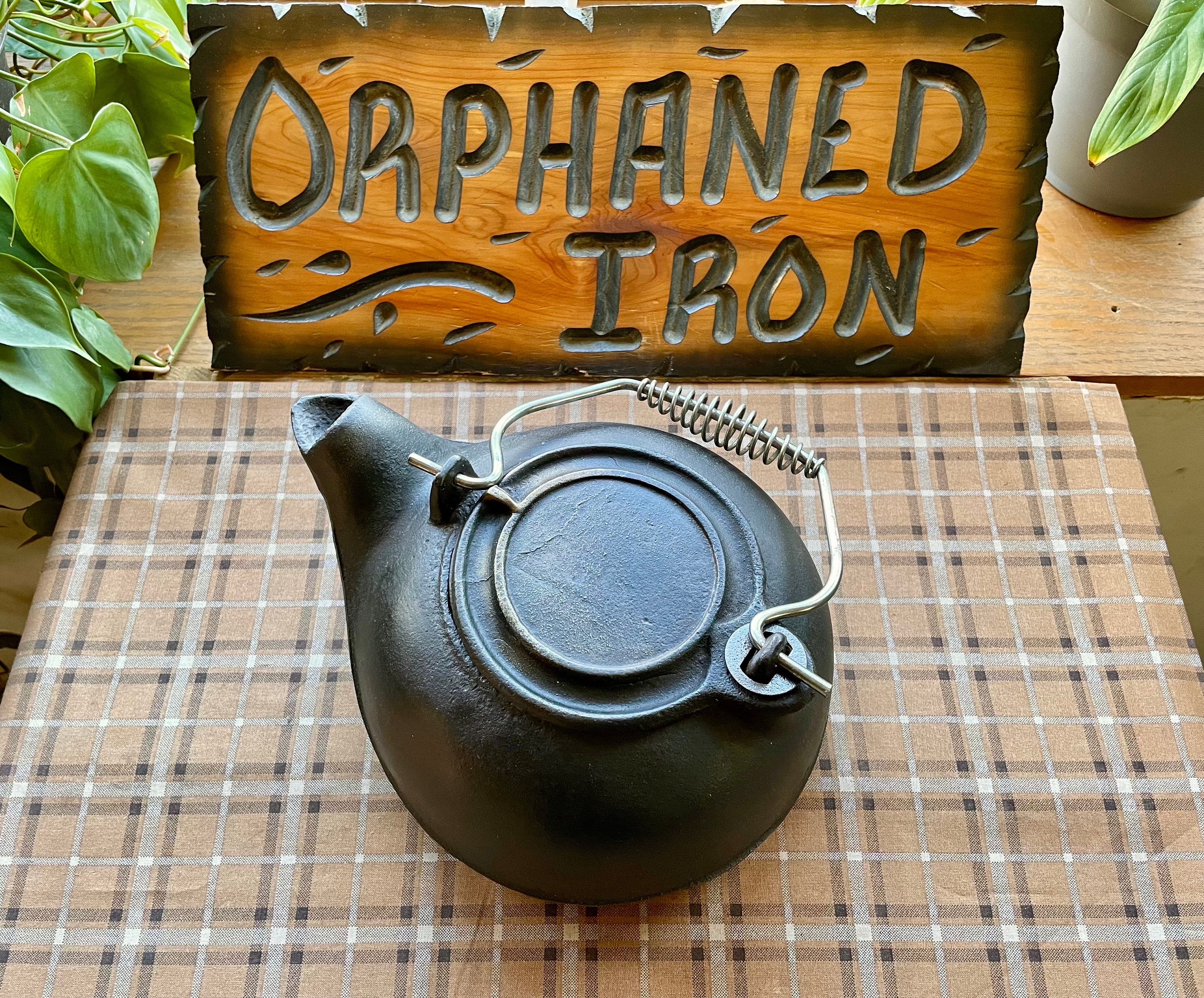 Kitchen HQ 1.3-Quart Cast Iron Tea Kettle with Infuser
