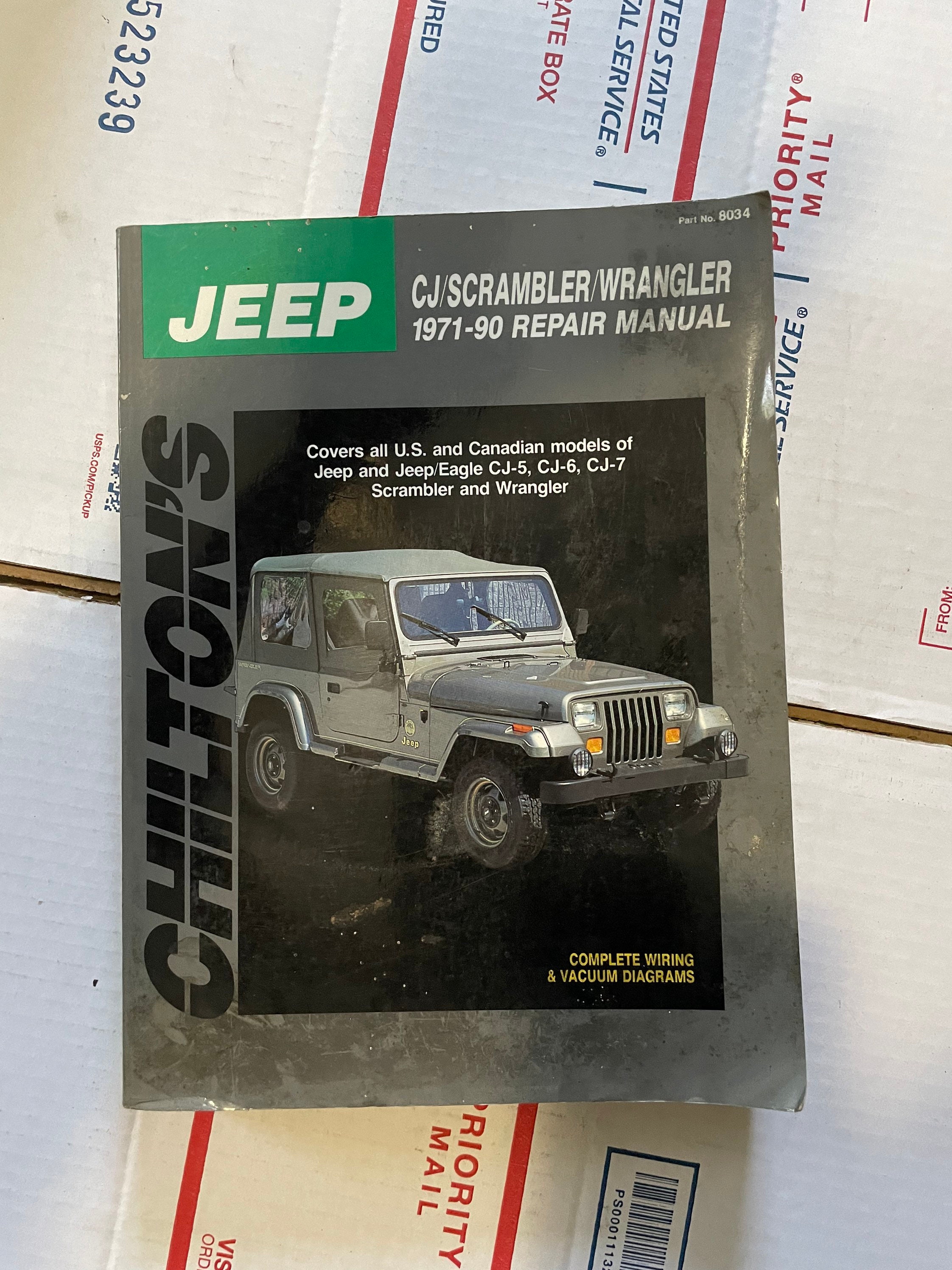 Chiltons Jeep Repair Service Manual 1971-1990 - Etsy UK