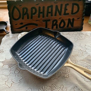 Iron Skillet Crofton Grill Pan ALDI Crofton Cast Iron Skinny Grill