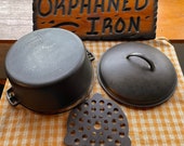 Wagner Ware 8 Dutch Oven with Trivet