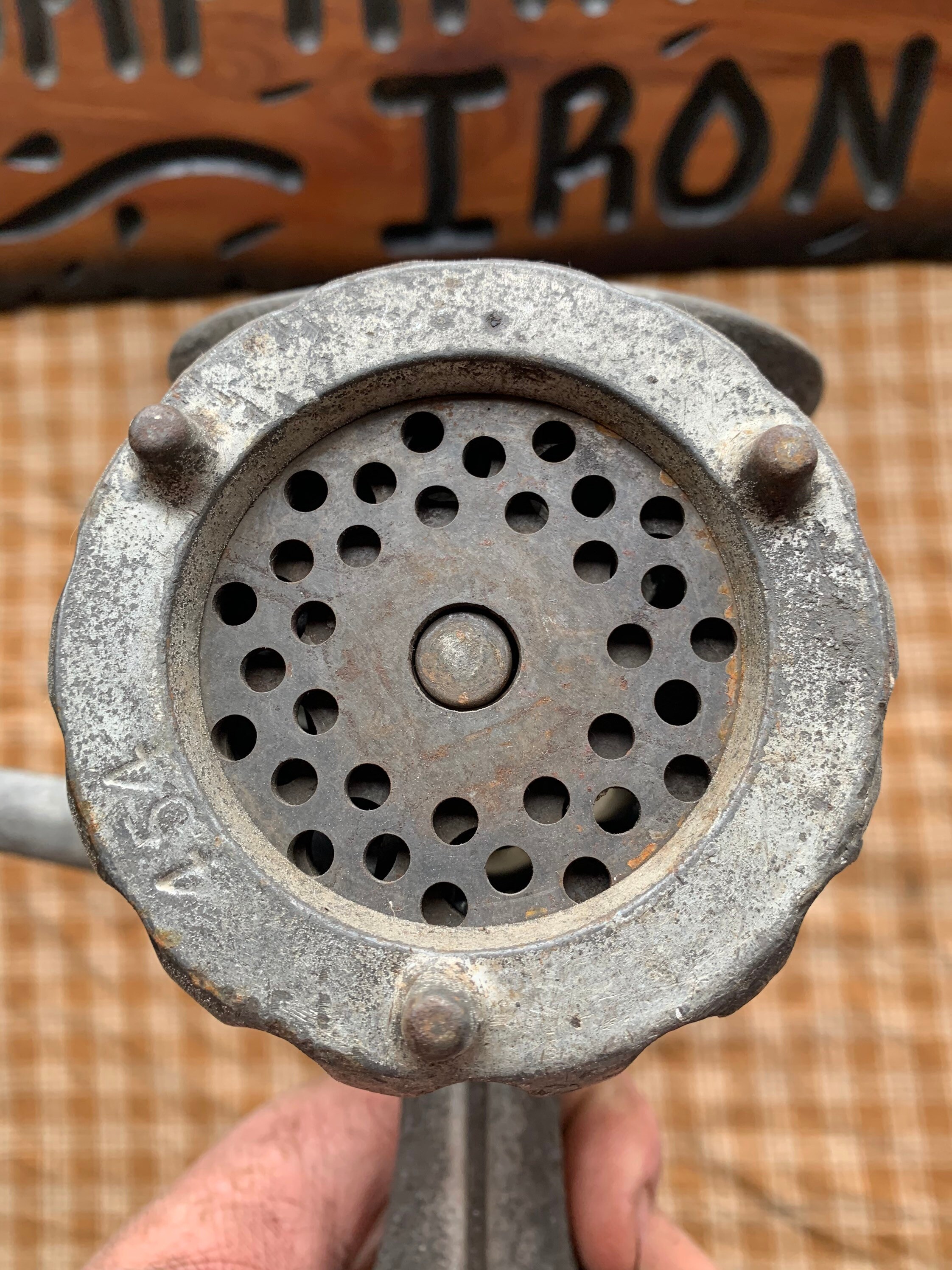 Griswold Cast Iron Meat Grinder Etsy