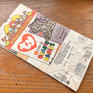 1999 McDonald’s Happy Meal Beanie Baby TY Paper Bag