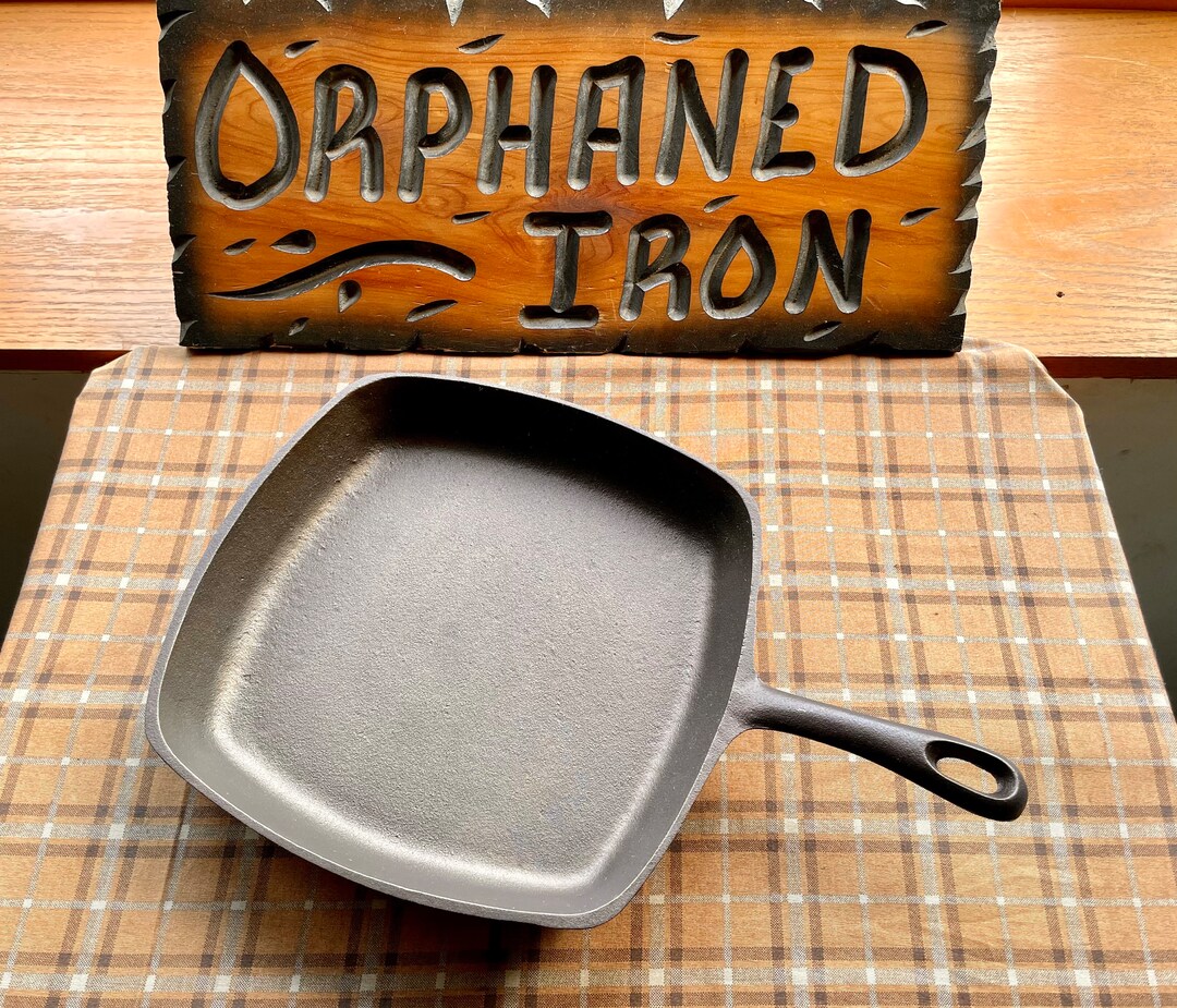 Birmingham Stove and Range Square Cast Iron Skillet - Etsy