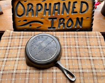 Rare! Victor #5 Griswold Made Cast Iron Skillet
