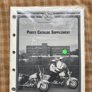 NOS 1996 Harley Davidson Police Model Parts Catalog