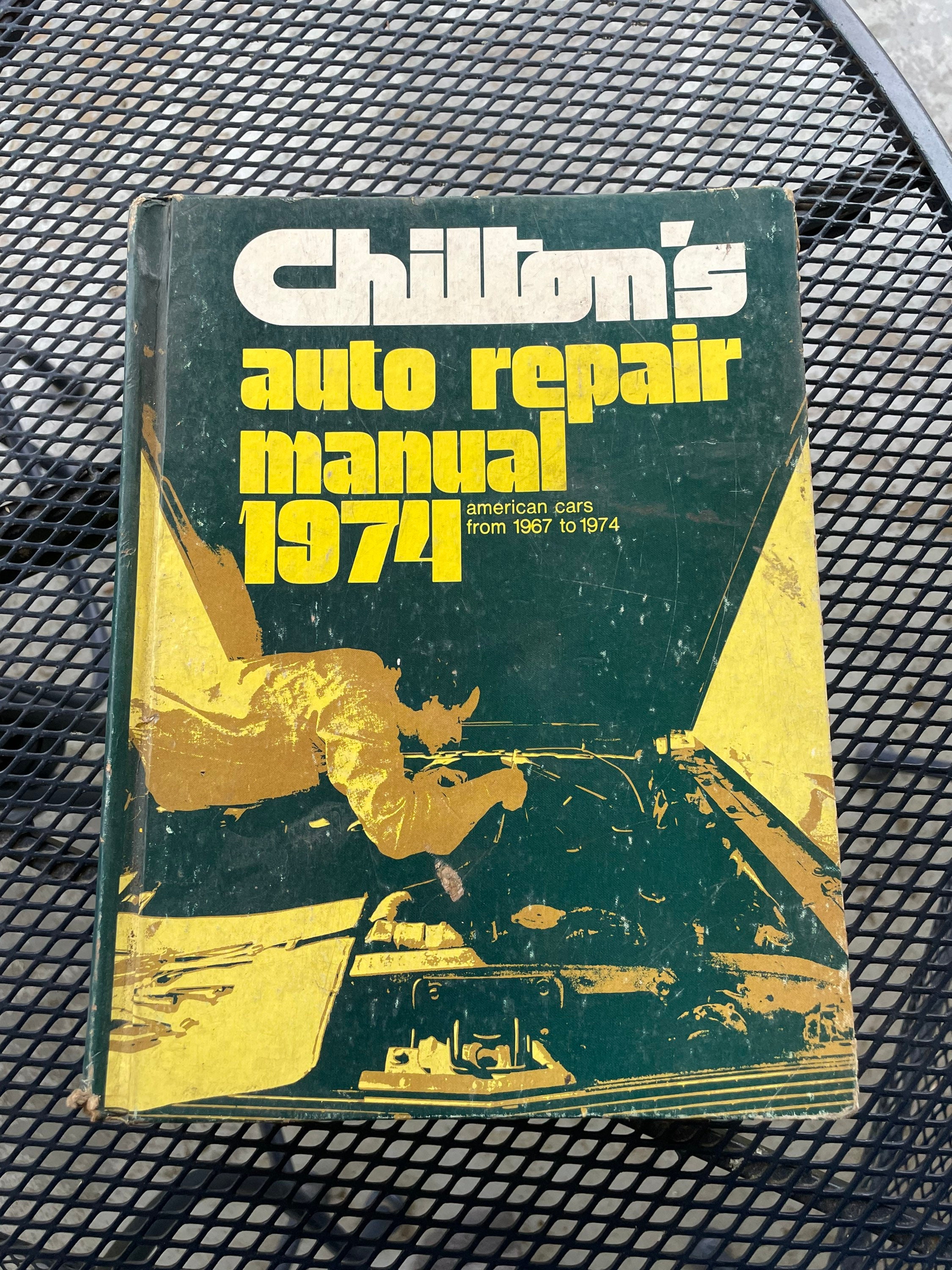 1974 Chilton's Tune up Guide Car Shop Service Auto Repair Manual