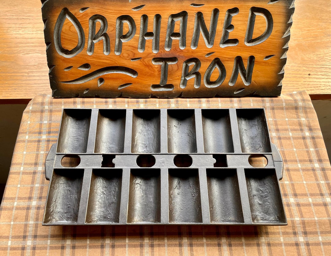 1800s Gatemarked Cast Iron French Roll Pan Etsy