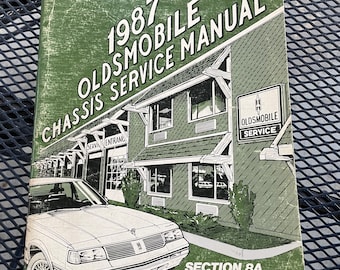1987 Oldsmobile Chassis Service Shop Manual Supplement All Car Lines
