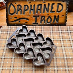 Griswold Heart Waffle Iron - Etsy