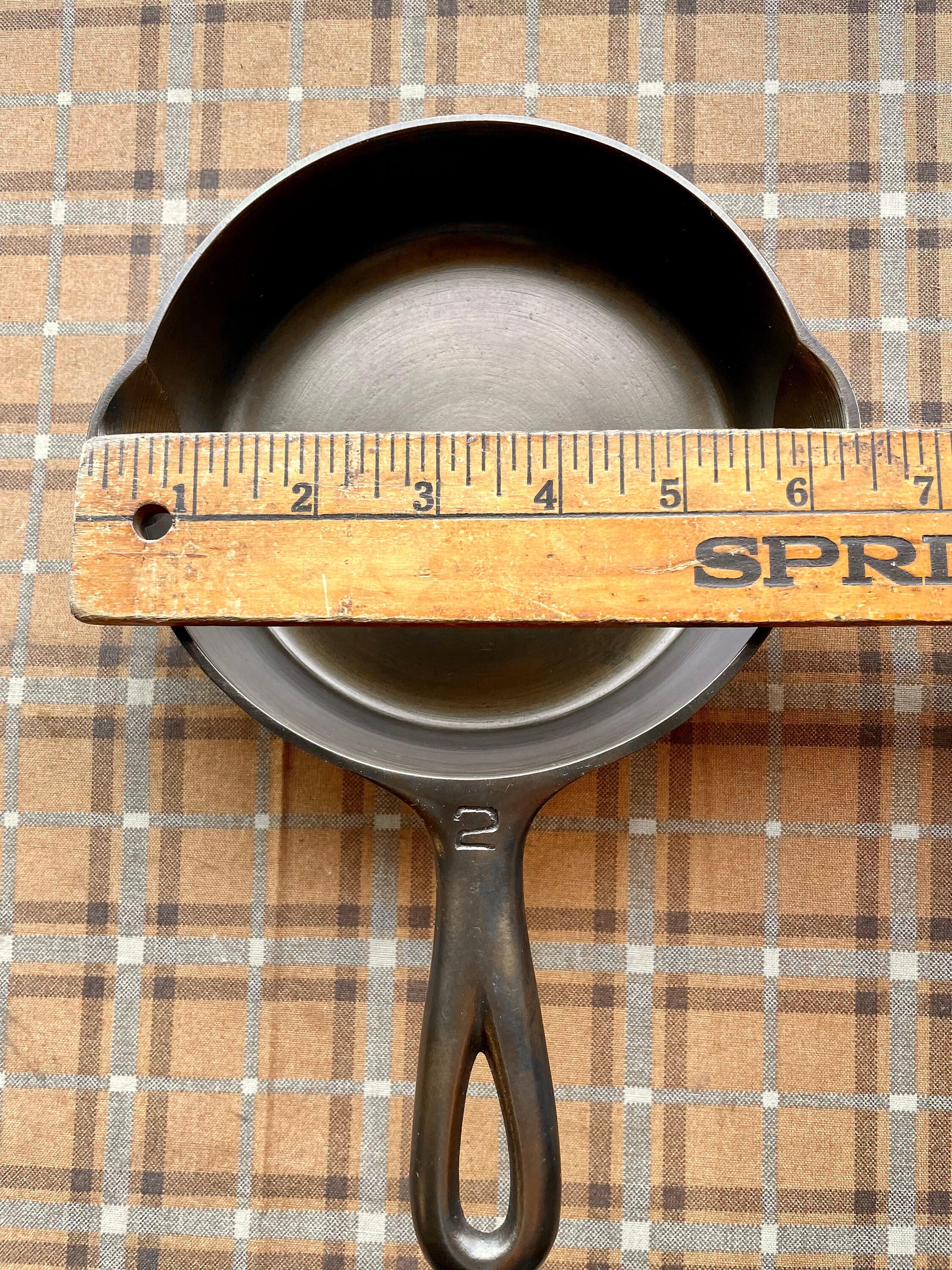 Lot - Rare Griswold #2 Iron Skillet