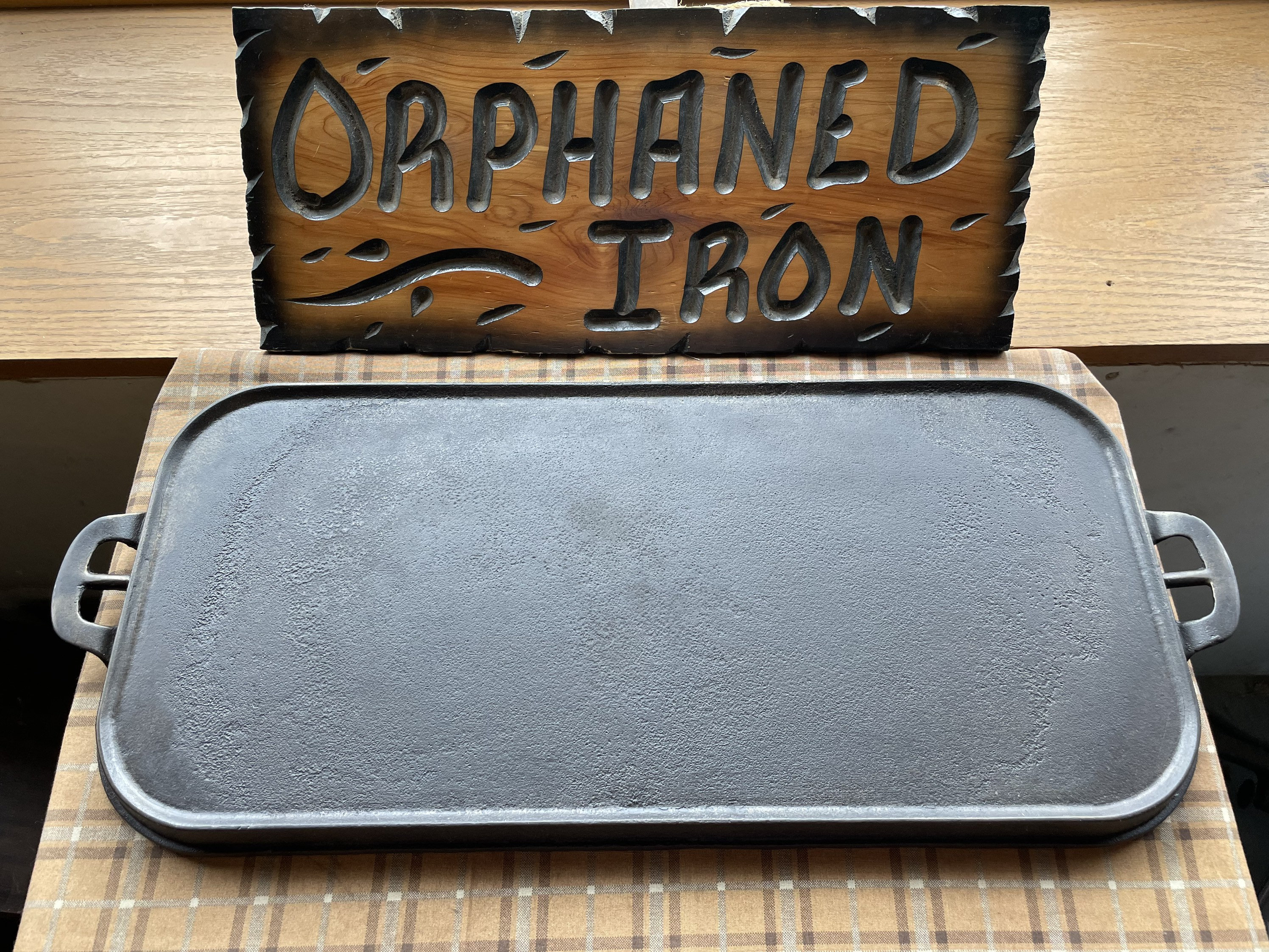 Vintage Aluminum Griddle Searing Griddle Antique Cast Aluminum Skillet  Vintage Cookware 