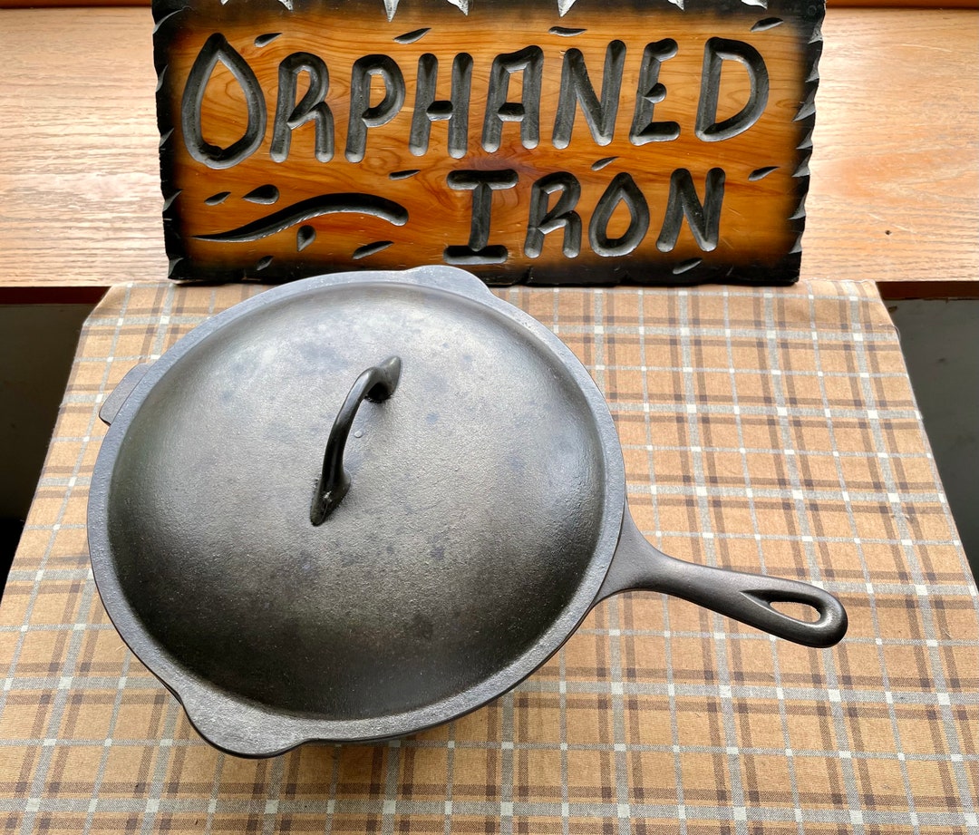 CHF Cast Iron Chicken Fryer/deep Skillet With Lid Etsy