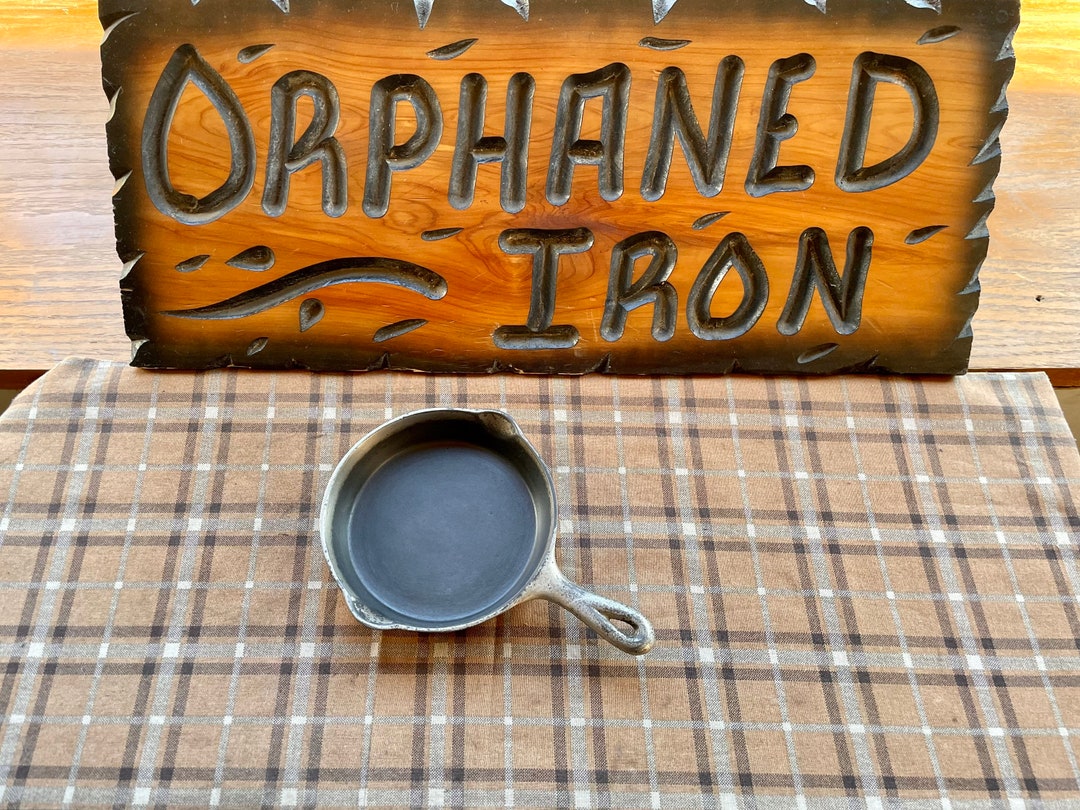 Rare Wagner 0 Arc Logo Nickel Plated Cast Iron Skillet Toy Etsy