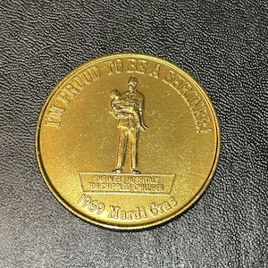 1969 Shriners International Jerusalem Temple Mardi Gras Coin Freemasonry Masonic