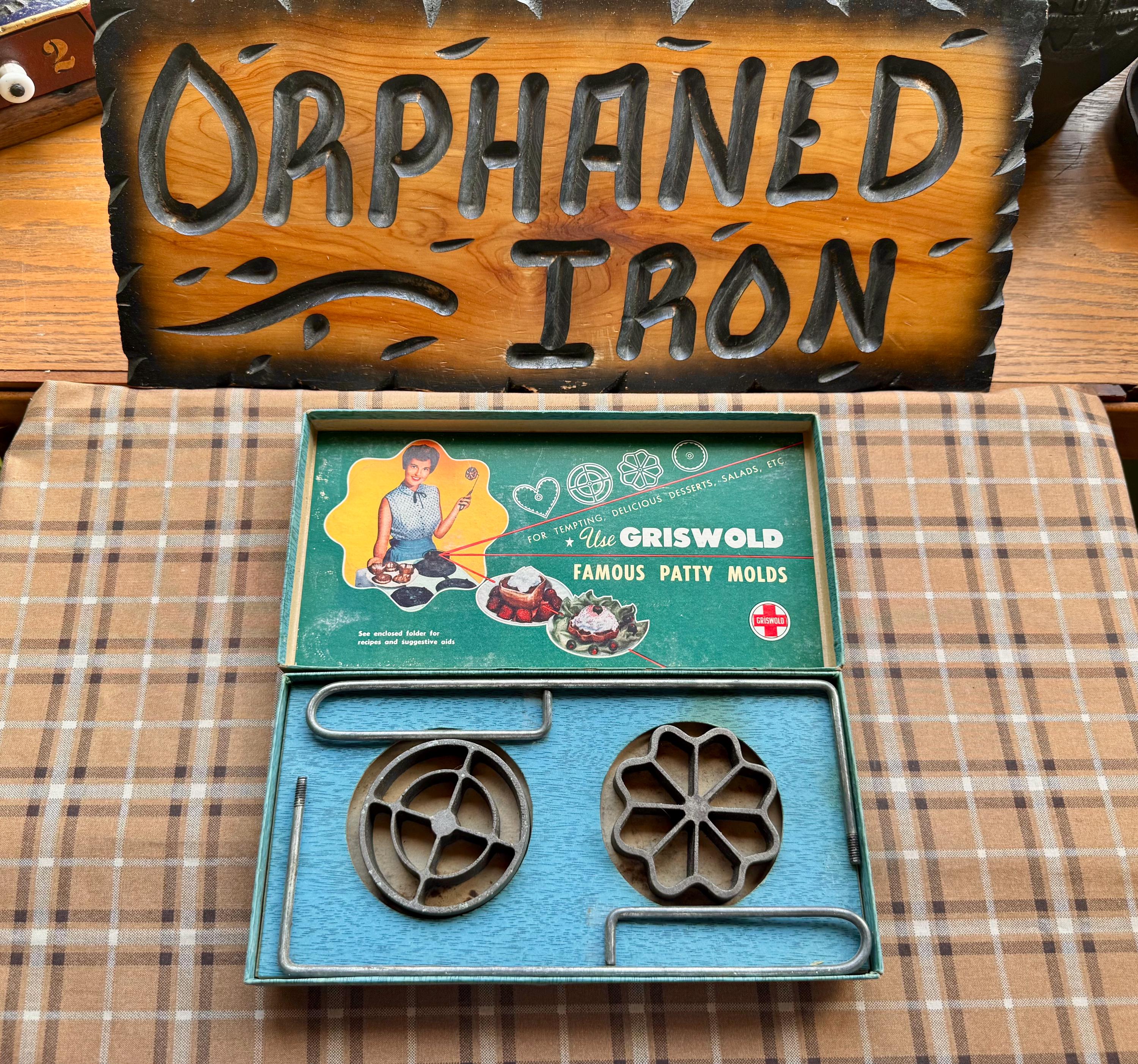 新品。限定品。asiパレ A3825 molds限定　パレットテーブル　その他 Griswold Rosette/patty Molds in Original Box - Etsy