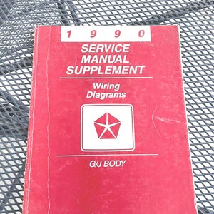 1990 Chrysler Corp FWD Vehicles Wiring Diagrams Service Manual Supplement