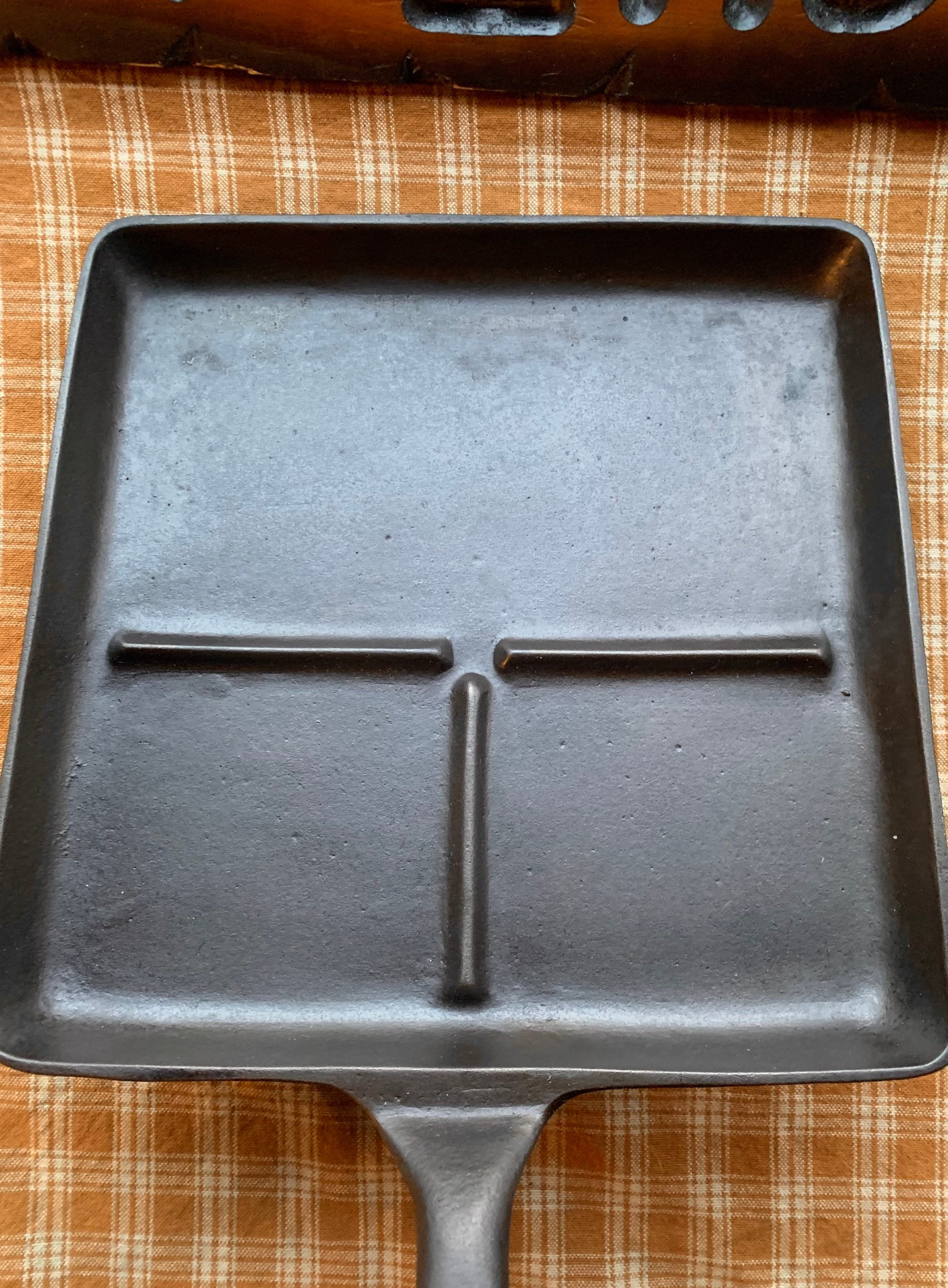 Rare Foster 9 Square Divided Compartment Breakfast Skillet 