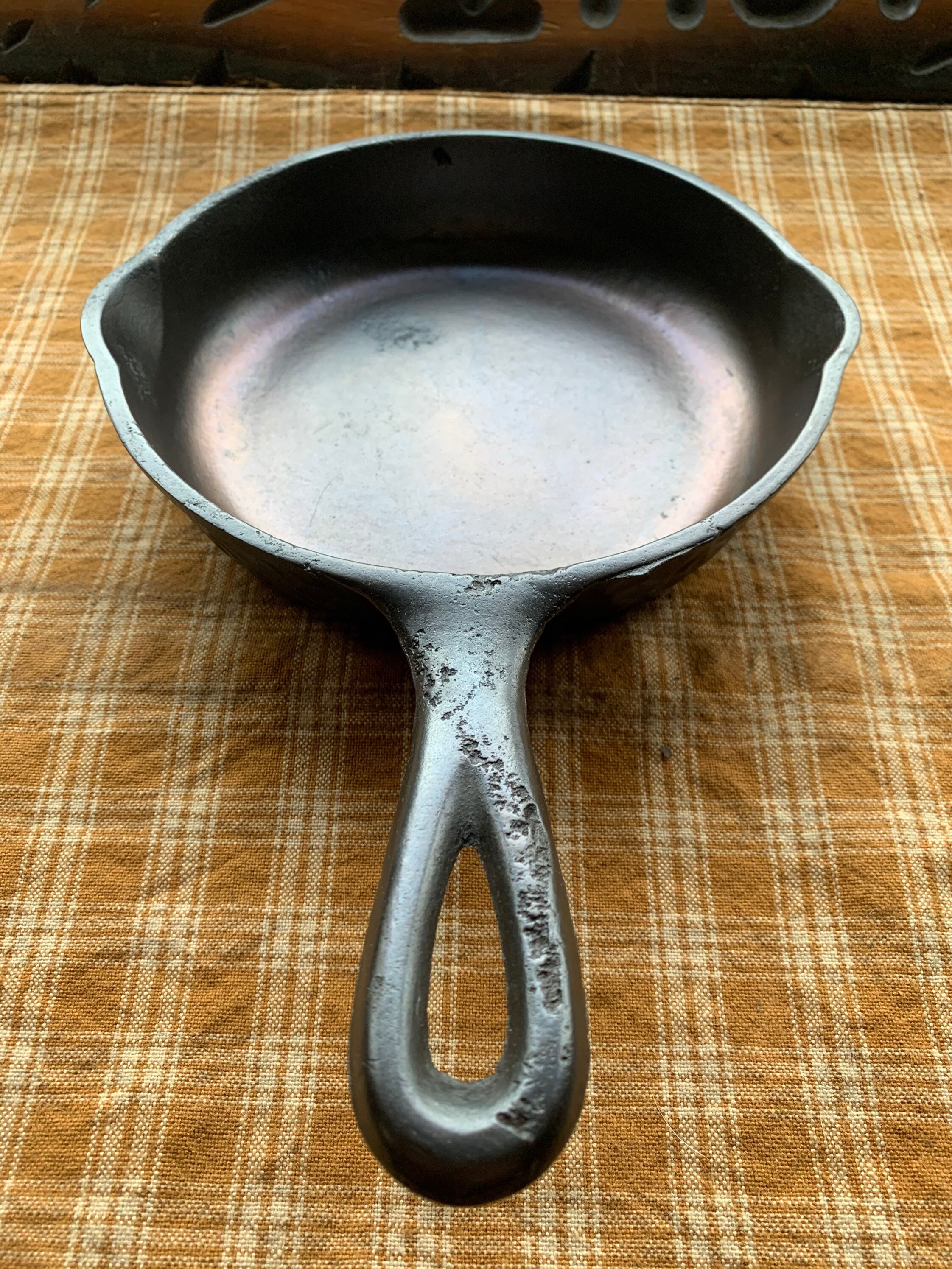 Wagner 3 Hammered Finish Cast Iron Skillet Etsy