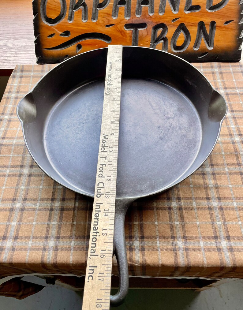 Rare Wapak 12 Block Logo Cast Iron Skillet Etsy