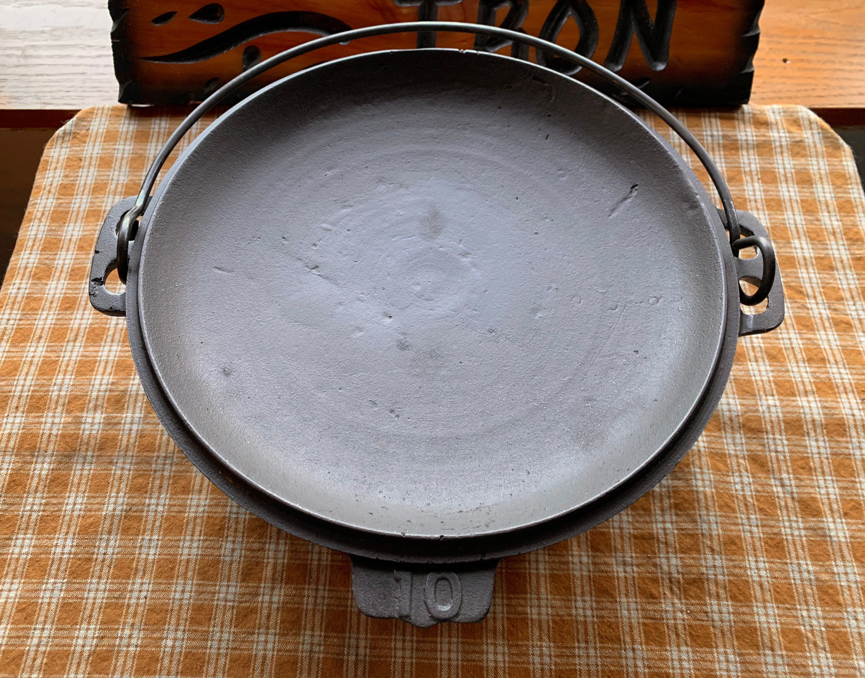 Rare 1800s Gatemarked 10 Cast Iron Dutch Oven Etsy