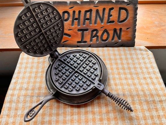 enameled cast iron waffle maker