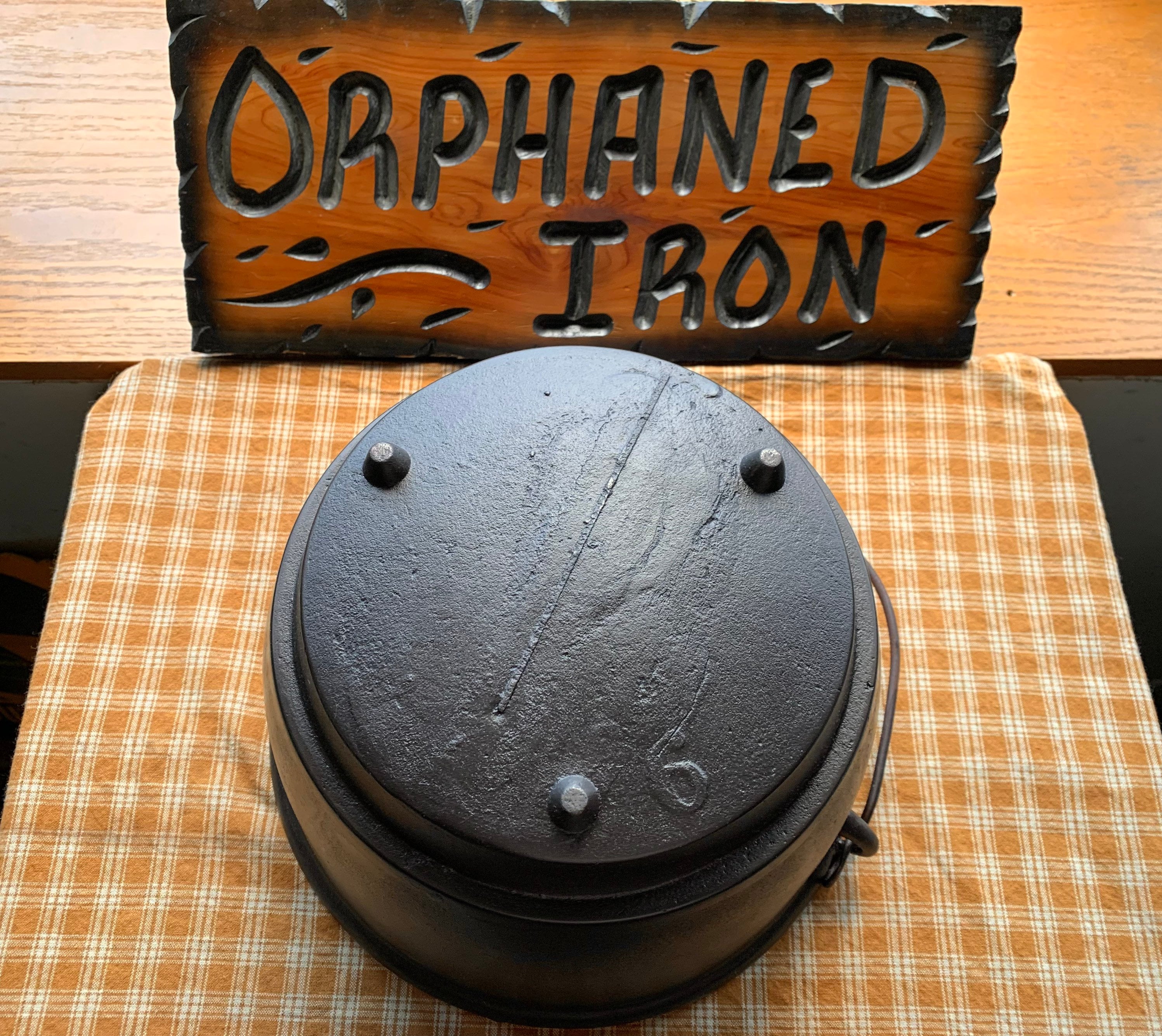 1800s Large Cast Iron Kettle Pot Etsy