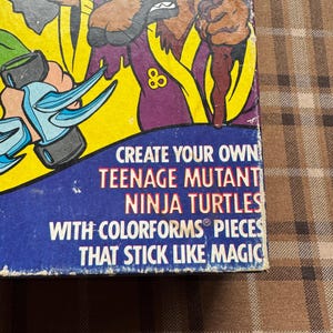 1989 Teenage Mutant Ninja Turtles Coloforms Adventure Set Mirage ...