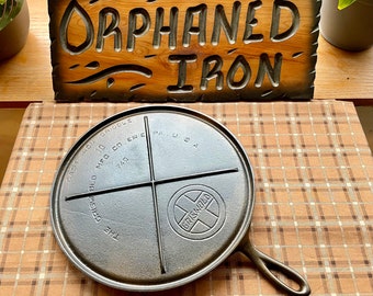 Griswold cast top iron griddle 9