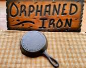 Vintage Lodge 3 Cast Iron Skillet with Raised Molder Mark