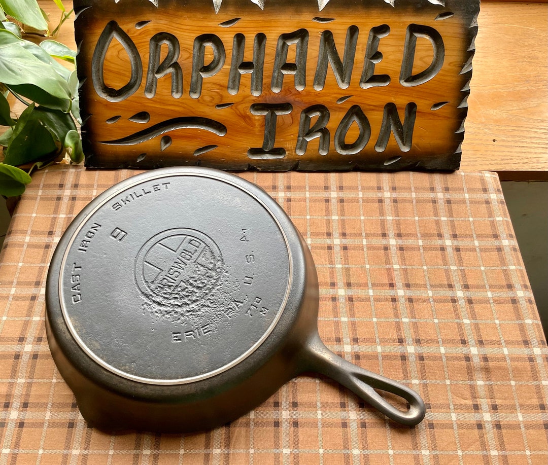 Griswold #9 Large Block Logo Skillet With Heat Ring - Etsy
