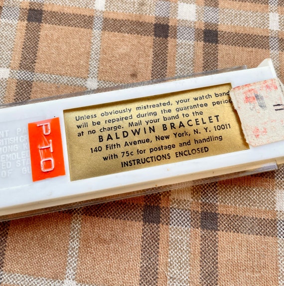 Vintage Baldwin Chandler Watch Bracelet Band Stai… - image 3