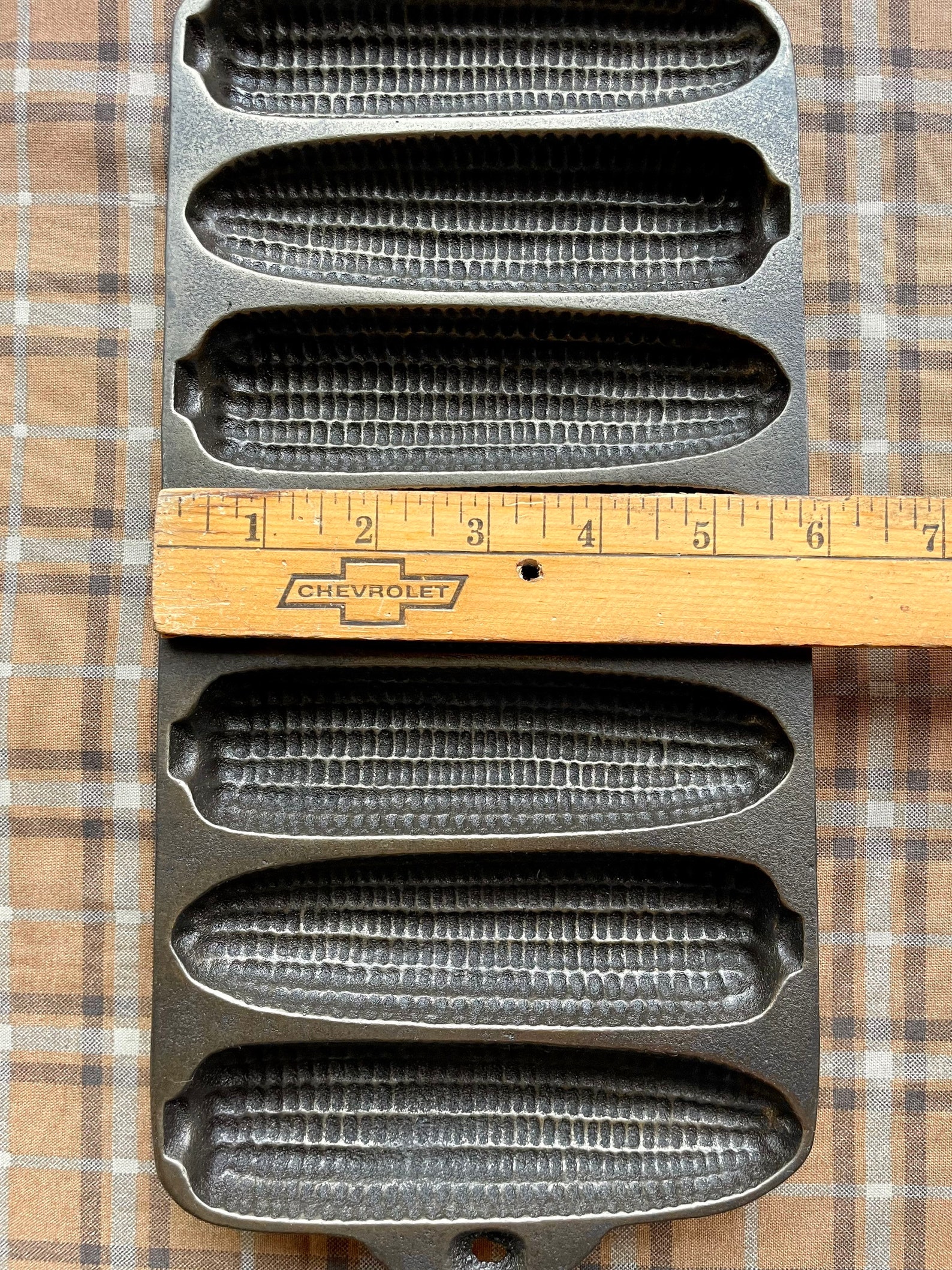 Unmarked Wagner Cornstick Cornbread Cast Iron Pan Etsy