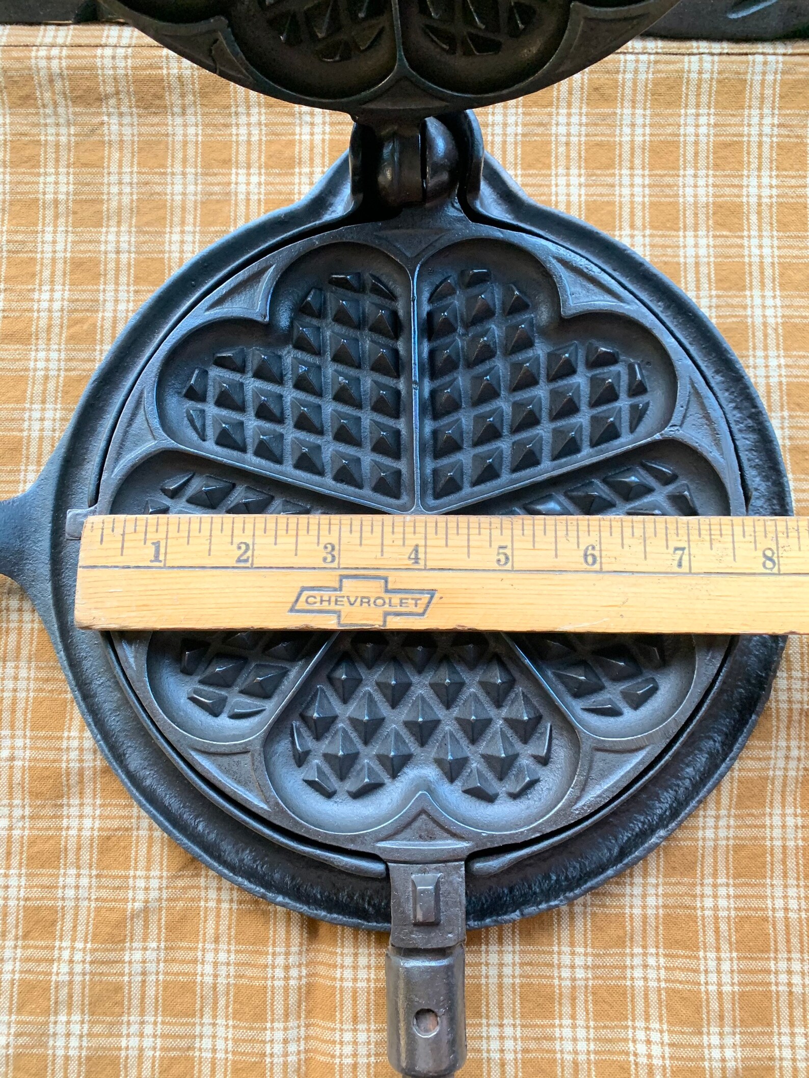 Rare Griswold Alfred Andresen Heart Shaped Low Base Waffle Etsy