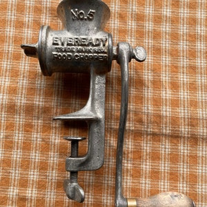Eveready #5 Cast Iron Food Chopper Meat Grinder - Etsy