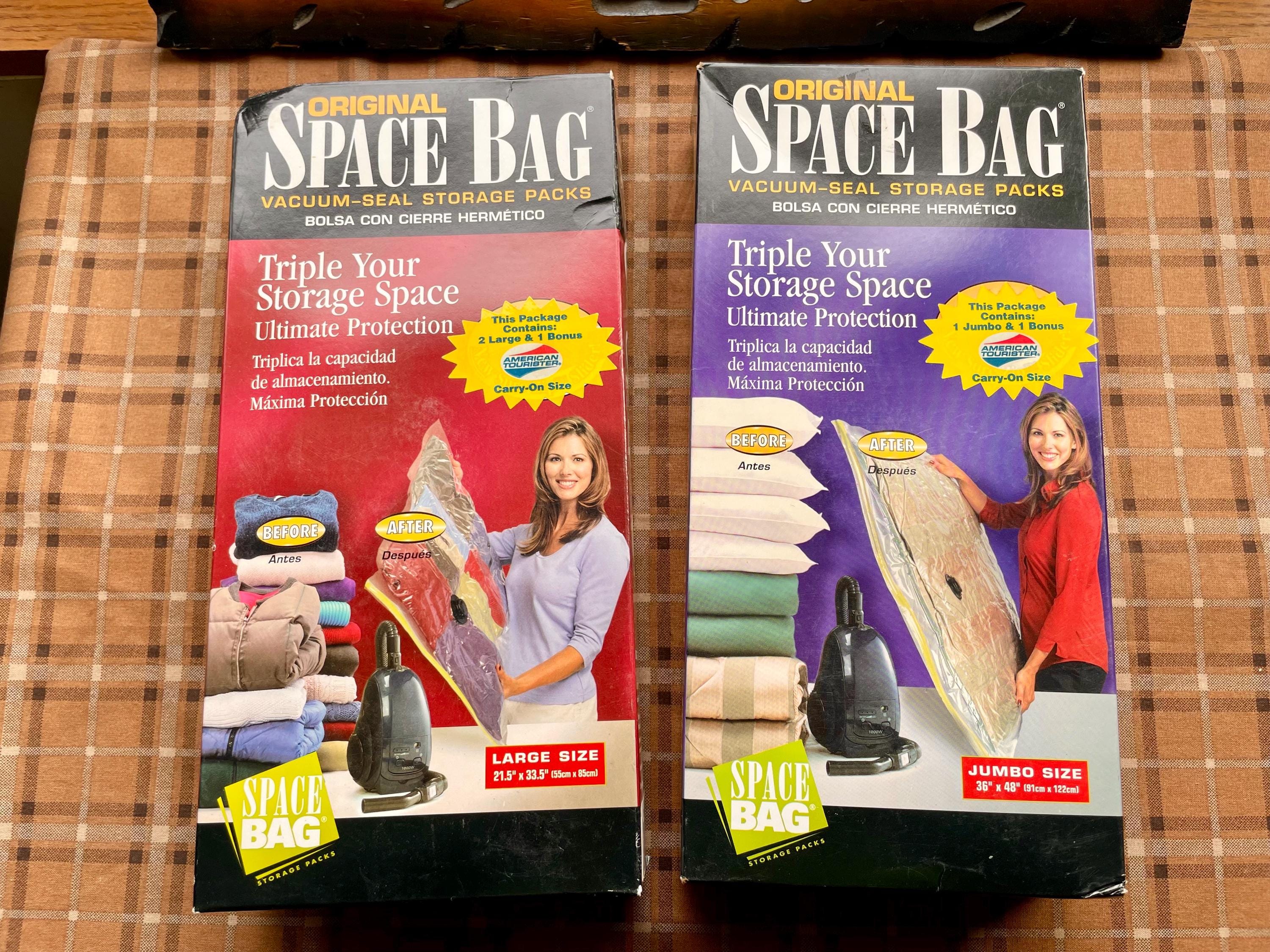 NOS Space Bags Clothing Blanket Storage Vacuum Seal Etsy