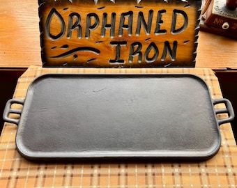 Rare! Birmingham Stove & Range #8 Long Cast Iron Griddle