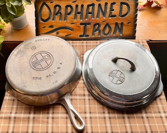 Restored Griswold Griswold Cast Iron Griddle 10 Griswold #10 Duo