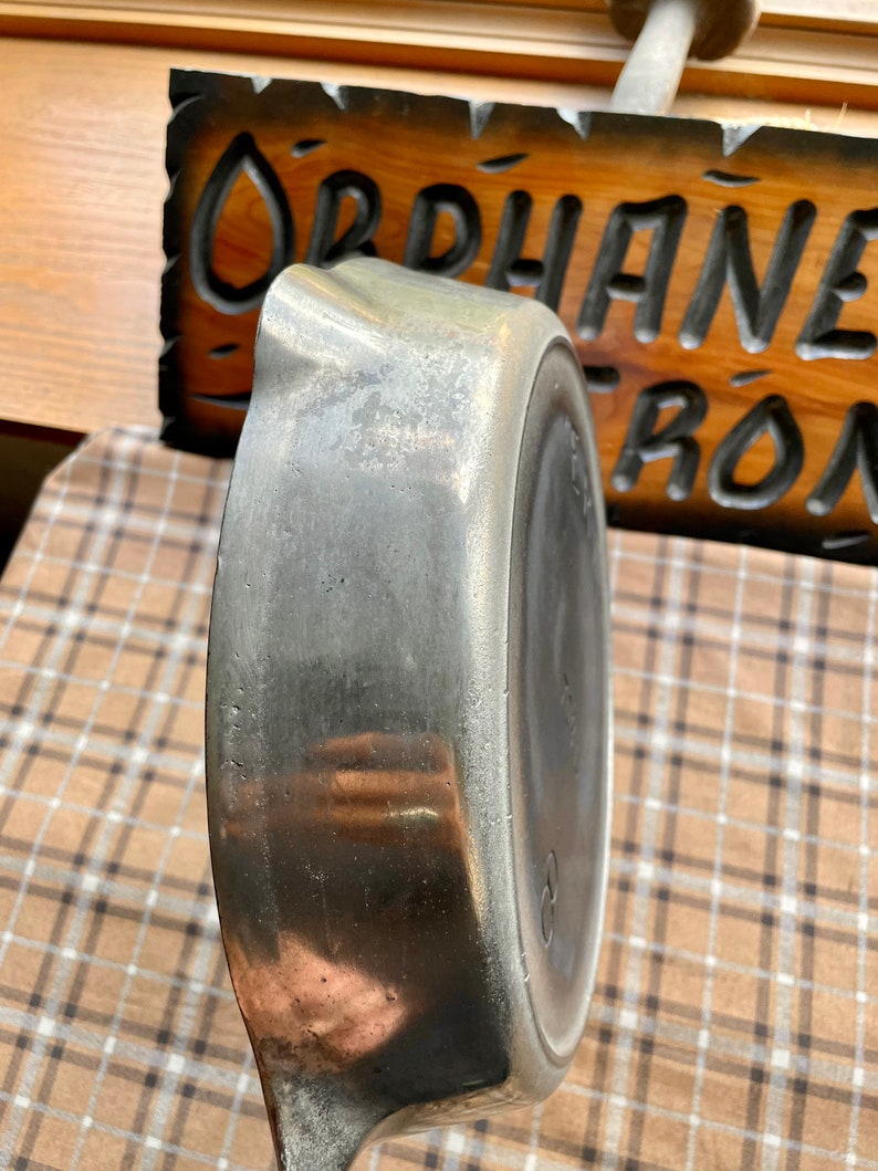 Rare Pregriswold Erie 8 Nickel Plated Cast Iron Skillet Etsy