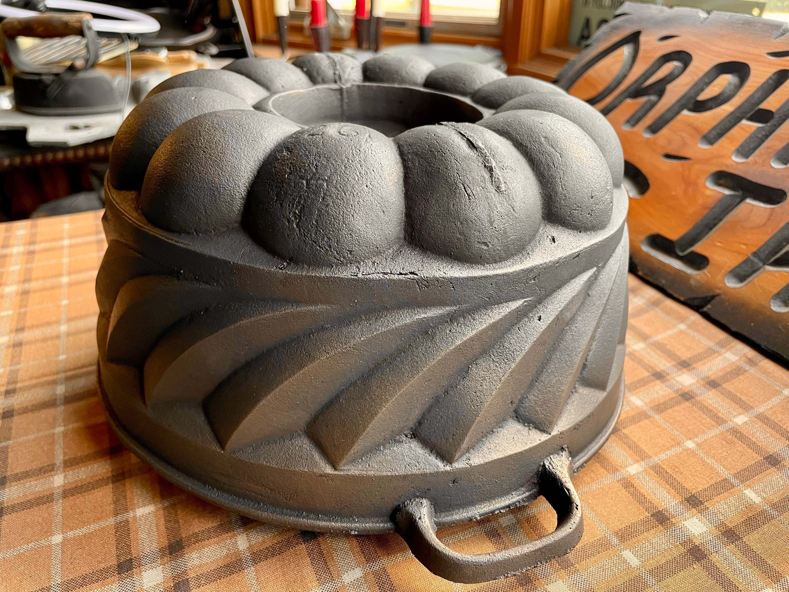 Rare 1800s Gatemarked Cast Iron Bundt Pan Etsy