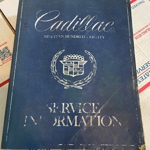 1980 Cadillac Shop Service Information Manual