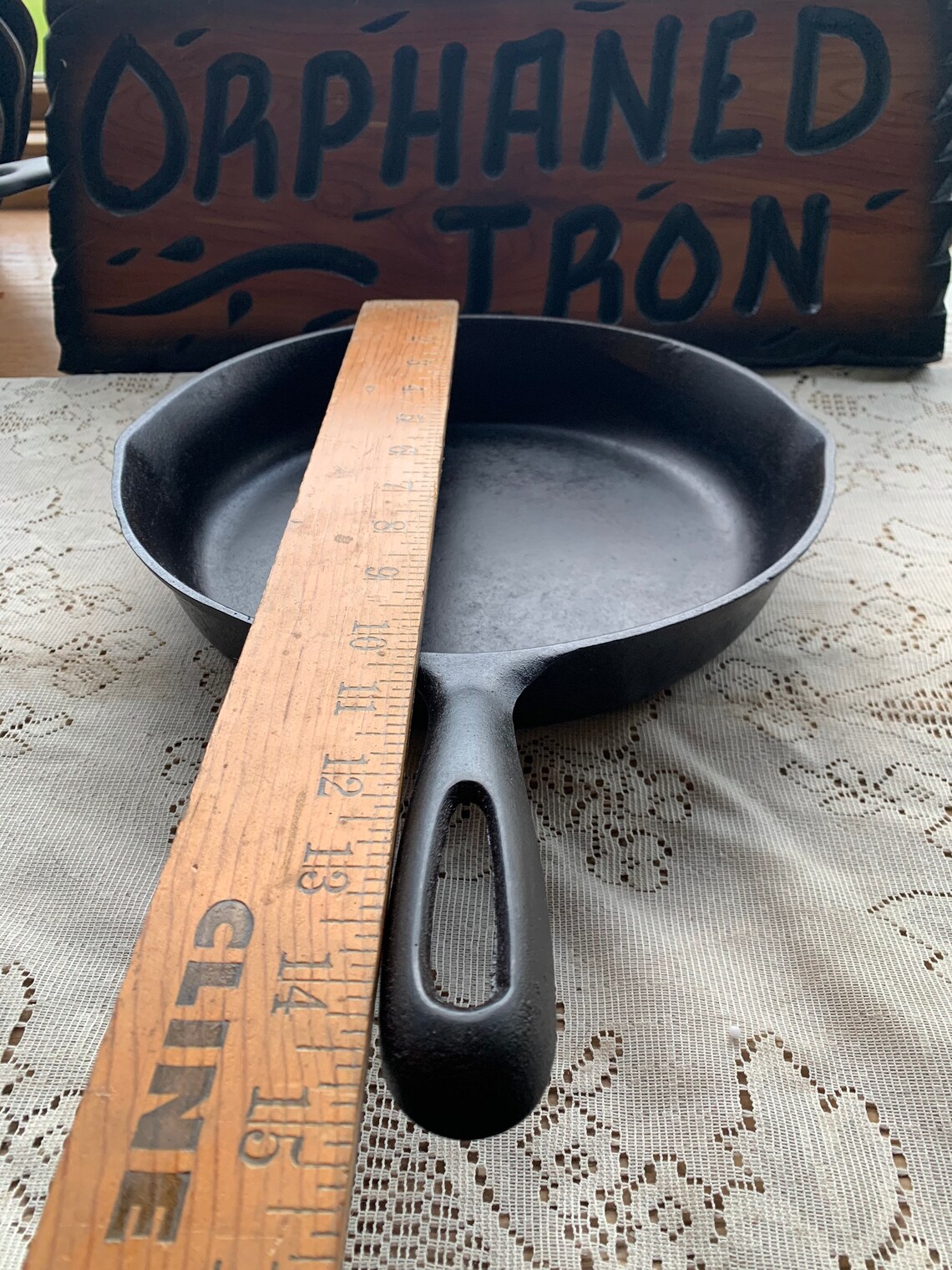 Krone Kast German Cast Iron Skillet Etsy