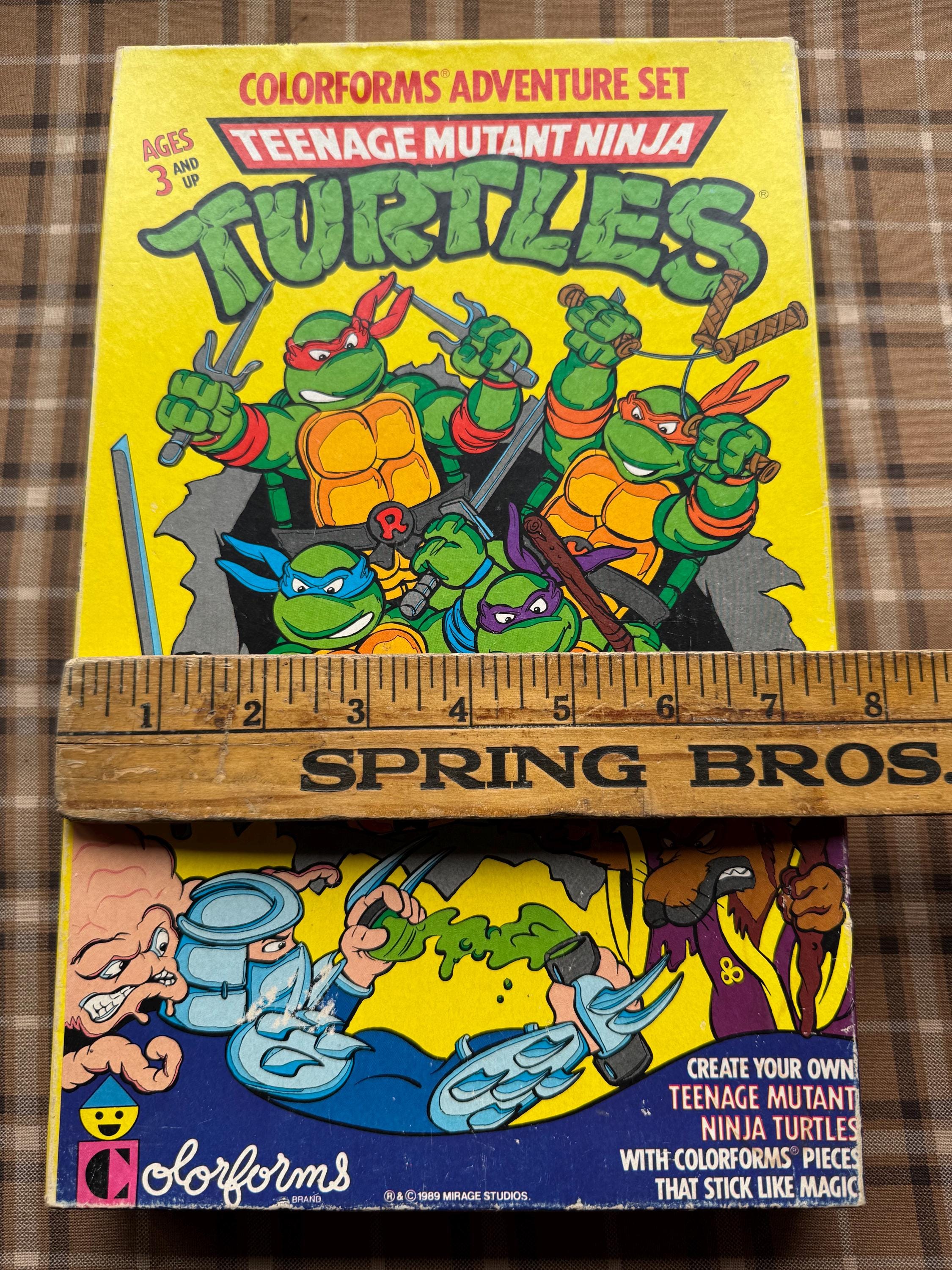 1989 Teenage Mutant Ninja Turtles Coloforms Adventure Set Mirage