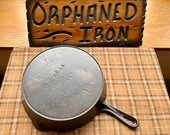 Wapak 10 Block Logo Cast Iron Skillet